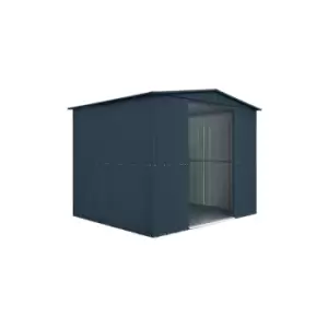 Lotus 8x8 Anthracite Metal Apex Shed - Anthracite Grey