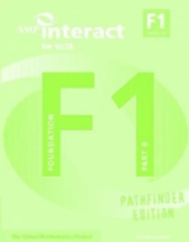 Image of Smp Interact for Gcse Book F1 Part B Pathfinder Edition by School Mathematics Project Paperback