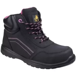 image of Amblers Safety - Womens/Ladies Composite Safety Boots With Side Zip (6 uk) (Black) - Black