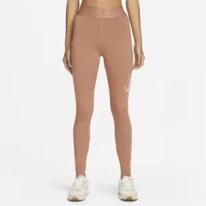 image of Nike Air Womens High-Rise Leggings - Grey