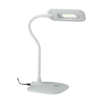Image of Fan Europe Lighting - Fan Europe DARWIN LED Reading Desk Lamp White 450lm 4000K Dimmable 16x16x53.5cm