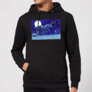 Image of Star Wars AT-AT Darth Vader Sleigh Christmas Hoodie - Black