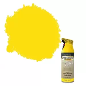 image of Rust-Oleum Universal Canary Yellow Gloss Multi Surface Spray Paint, 400Ml