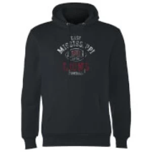 image of East Mississippi Community College Lions Football Distressed Hoodie - Black - S