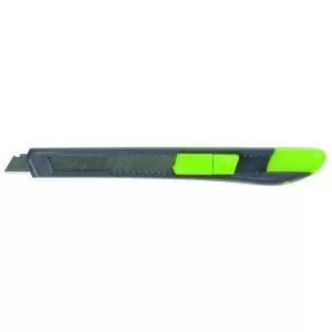 image of Q-Connect Light Duty 9mm Cutting Knife BlackGreen 120BC KF10631