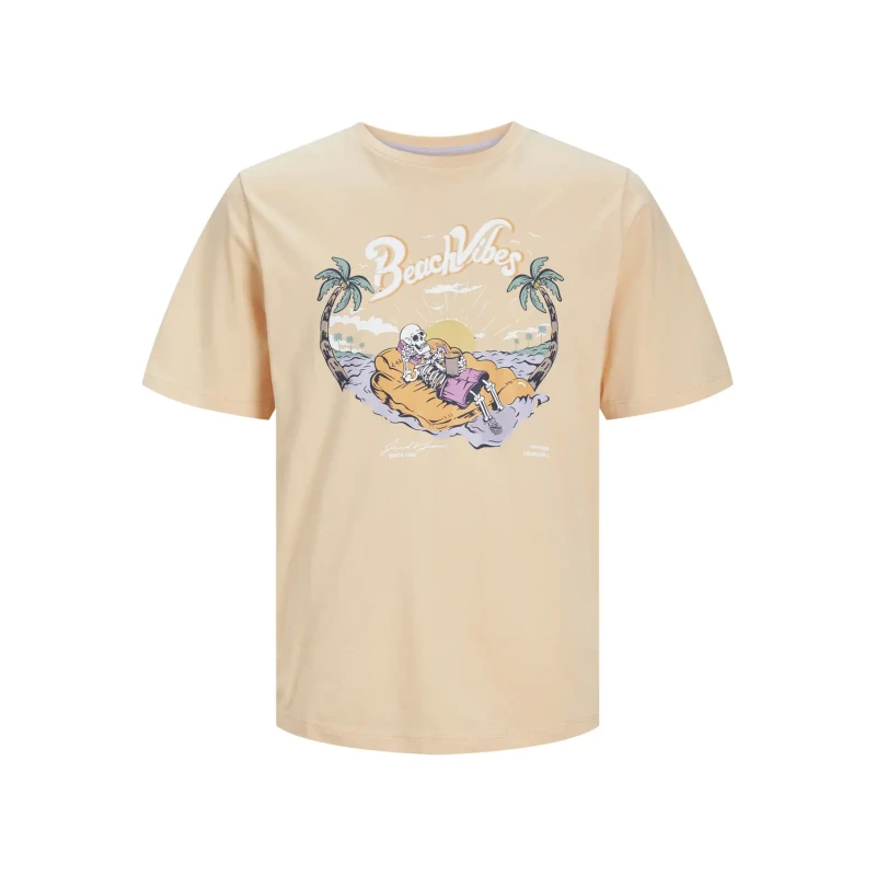 Image of jack & jones T-Shirt round neck child Jack & Jones Zion Beige Male 10 ans