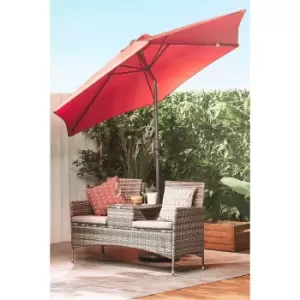 image of VonHaus 2.7m UV30+ Crank and Tilt Parasol