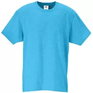 Image of Portwest B195 Turin Premium T-Shirt Sky Blue L