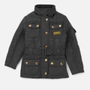 Image of Barbour Girls International Quilt Jacket - Black - L/10-11 years - Black