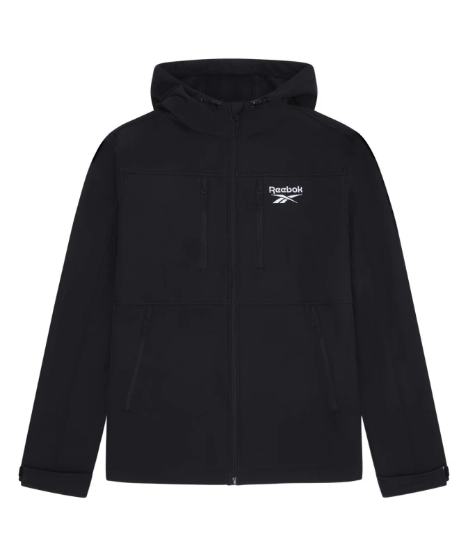 Image of Reebok Men Softshell Jacket in Black Size: X-Large Black XL Male 5063347795485