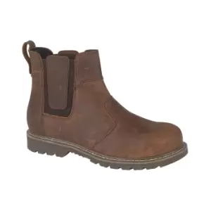 Image of Amblers Abingdon Casual Leather Dealer Boot / Mens Boots (11 UK) (Brown Crazy Horse)