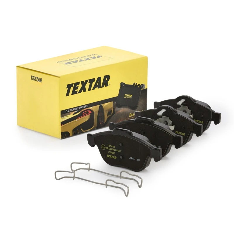 Image of TEXTAR 2324802 Brake pad set Q+ not prepared for wear warning indicator, with accessories Brake Pad Set,disc brake (402)