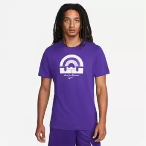 image of Nike Dri-FIT LeBron Mens Basketball T-Shirt - Purple