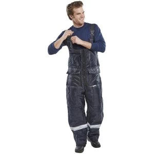 Image of Click Freezerwear Coldstar Freezer Bib Trousers 2XL Navy Blue Ref