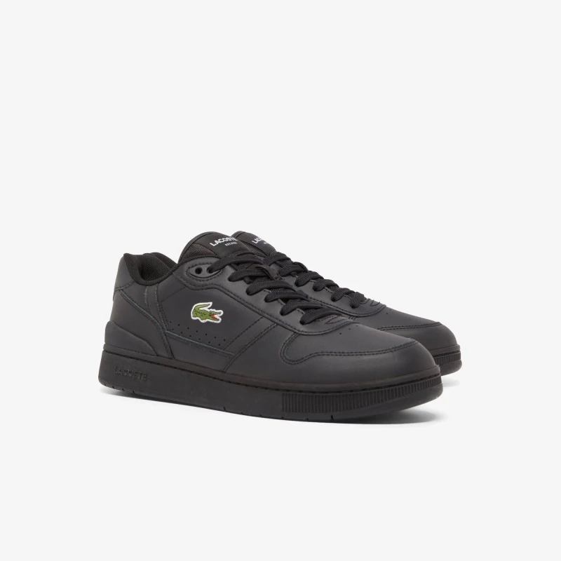 Image of Lacoste Mens T-Clip Low-Top Trainers Black 02H male 6 (39.5)