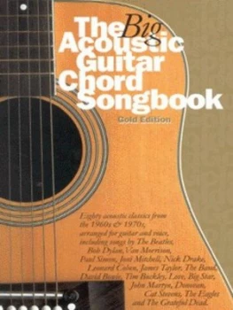 Image of The Big Acoustic Guitar Chord Songbook Gold by Nick Crispin Paperback