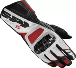 Image of Spidi STR-5 Gloves, black-white-red Size M black-white-red, Size M