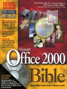 Image of Microsoft Office 2000 Bible by Edward Willett Paperback