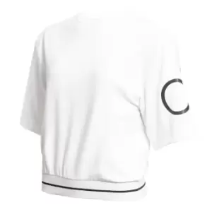Image of Calvin Klein Golf Crop Sweatshirt - White