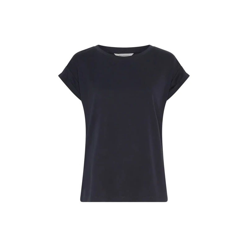 Image of moss copenhagen Womens T-Shirt Moss Copenhagen MSCHBirdia Lynette Bleu Female XS/S