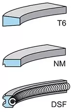 image of Piston Ring Kit 0.60 mm 800045910060 by Kolbenschmidt