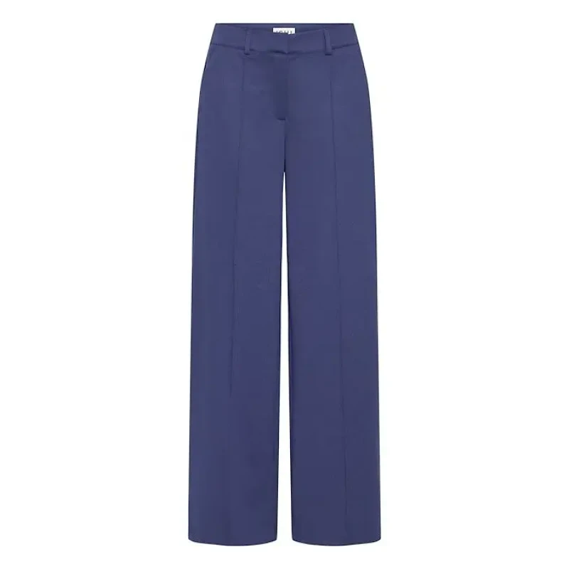 Image of Ichi Wide-leg trousers For Her Ichi Kate SUS Office Bleu Female L
