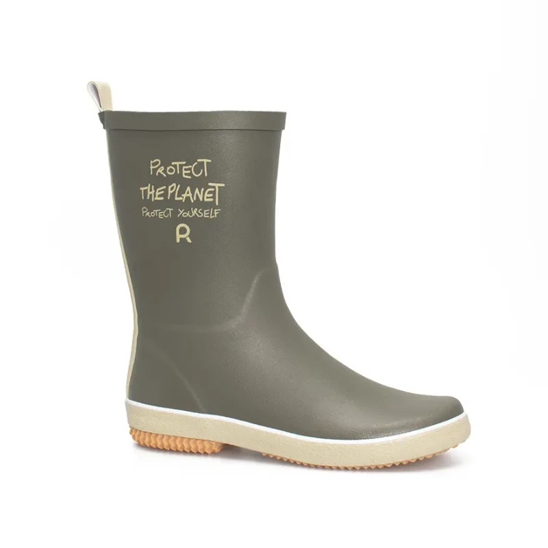 Image of Rouchette Womens half rain boots Rouchette Protect The Planet Vert Female 36