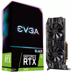 Image of EVGA Black GeForce RTX2070 8GB GDDR6 Graphics Card