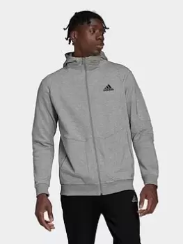 Image of adidas Essentials4gameday Full-zip Hoodie, Black Size XL Men