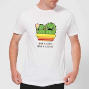 Image of Was A Cacti, Now A Cactus T-Shirt - White - 5XL