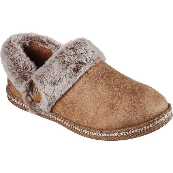 image of Skechers Womens Cozy Campfire French Toast 2 Slippers UK Size 4 (EU 37) Chestnut SKE2336-CSNT-4