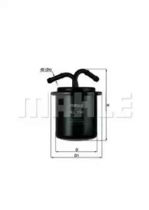 image of Fuel Filter KL134 78161093 by MAHLE Original