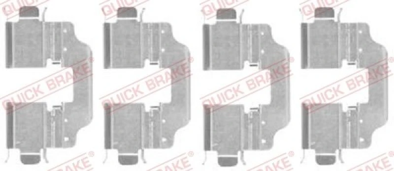 Image of QUICK BRAKE Brake pad fitting kit QUICK BRAKE 109-1773