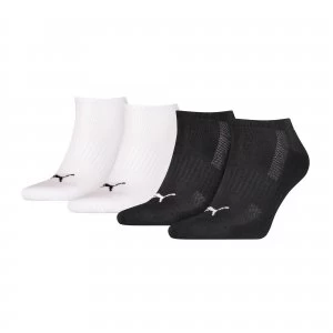 Image of PUMA Cushioned Sneaker 4P Unisex Ecom, Black/White, size 6-8, Shoes