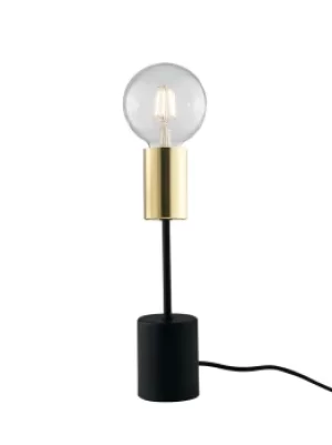 Image of Axon Table Lamp, Black, Gold, E27