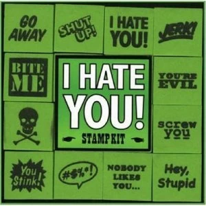 Image of I Hate You Stamp Kit by Carey Jones Book
