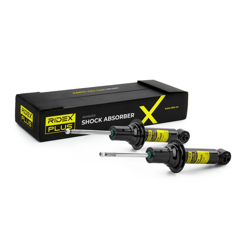 Image of RIDEX PLUS 854S1730P Shock absorber Rear Axle, Gas Pressure, Twin-Tube, Spring-bearing Damper, Bottom eye Shock Absorber (854)
