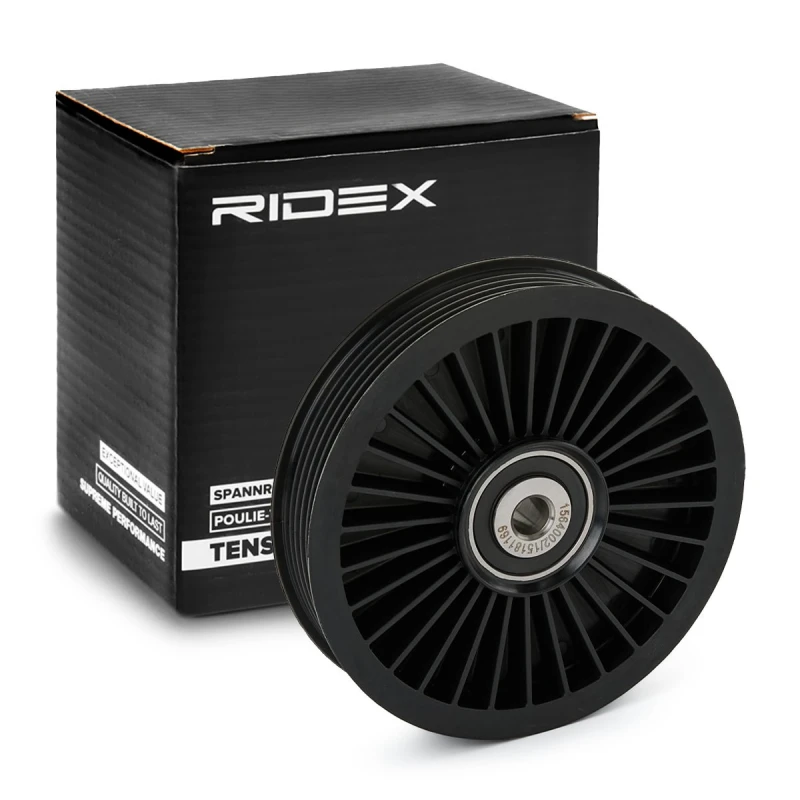 Image of Deflection / guide pulley, V-ribbed belt RIDEX 312D0111