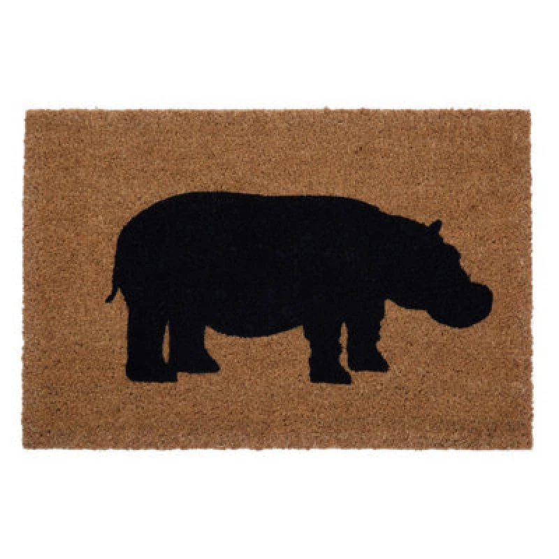 Image of Premier Housewares Hippo Doormat Brown