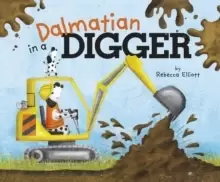 Image of Dalmatian in a Digger