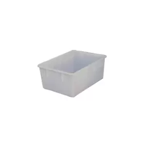 Image of Stacking container made of polyethylene, conical design, capacity 160 litres, natural