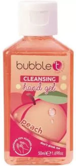 image of Bubble T Hand Cleansing Gel - Peach 50ml