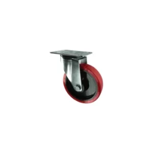Image of Swivel Plate 200MM Polyurethane Tyre