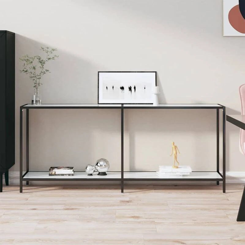 Image of VIDAXL Console Table White 180x35x75.5cm Tempered Glass Vidaxl 8720286463017