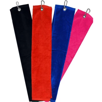 image of Longridge - Blank Luxury 3 Fold Golf Towel - Pink