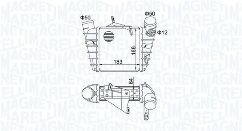 Image of MAGNETI MARELLI Intercooler MAGNETI MARELLI 351319204750