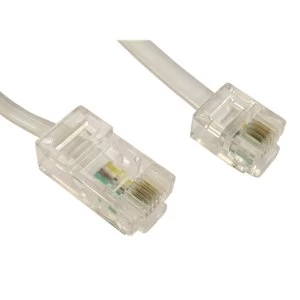 image of RJ11 (M) to RJ45 (M) 3m White OEM Cable