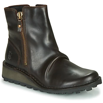 Image of Fly London MON944FLY womens Mid Boots in Black,4,7,8,3,4,5,6,7,8