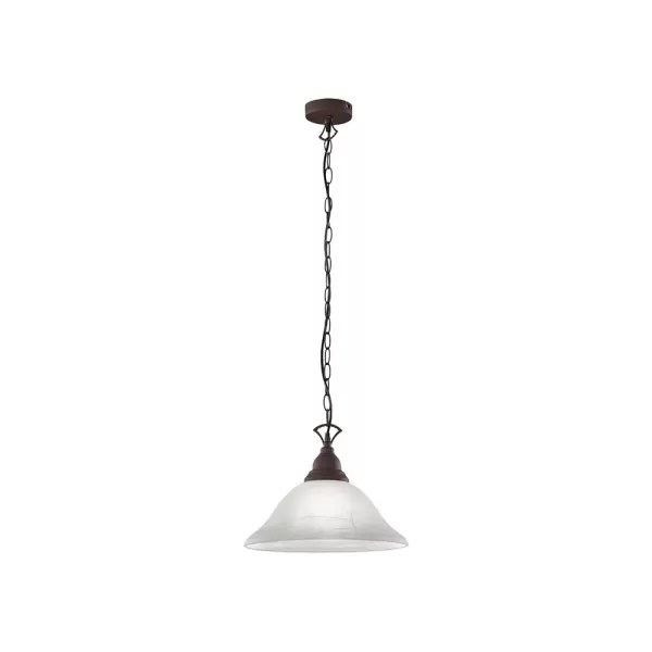 Image of Country Authentic Dome Pendant Ceiling Light Rusty