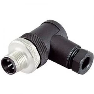 Image of Binder 99 0429 24 04 Series 713 M12 Sensor Actuator Connector Screw Cap Angled